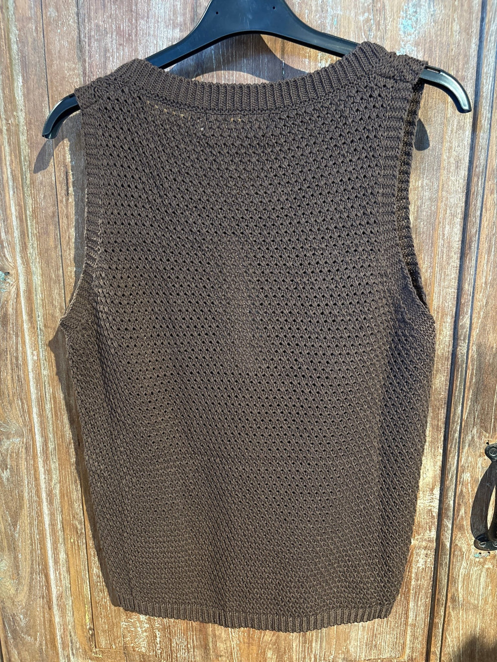 Nayla strikke topp - caffe - Many Colors