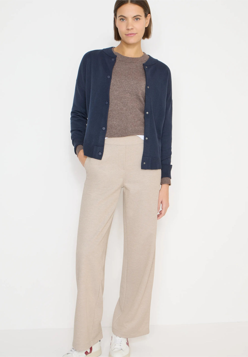 Neele dessin bukse - beige - Many Colors