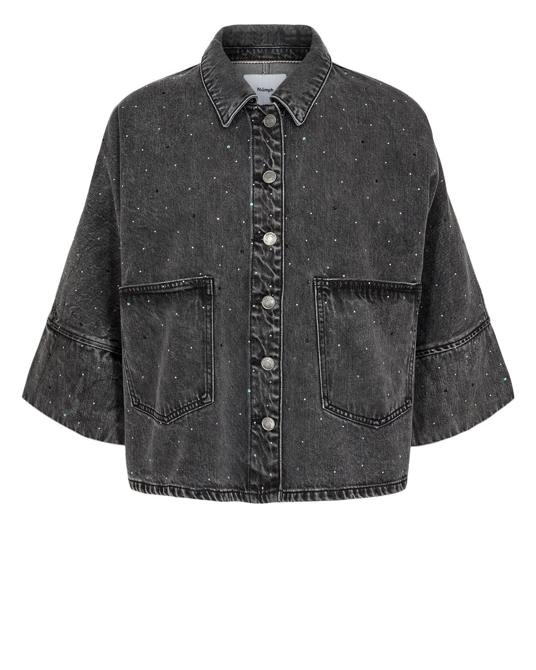 Nubrooklyn oversize stein skjorte - grå denim - Many Colors