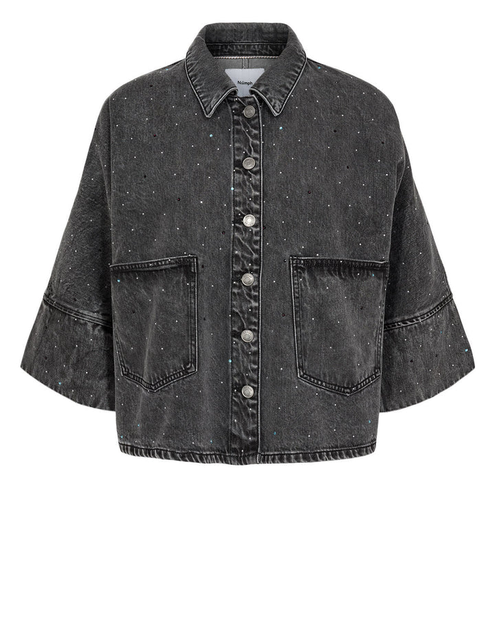 Nubrooklyn oversize stein skjorte - grå denim - Many Colors