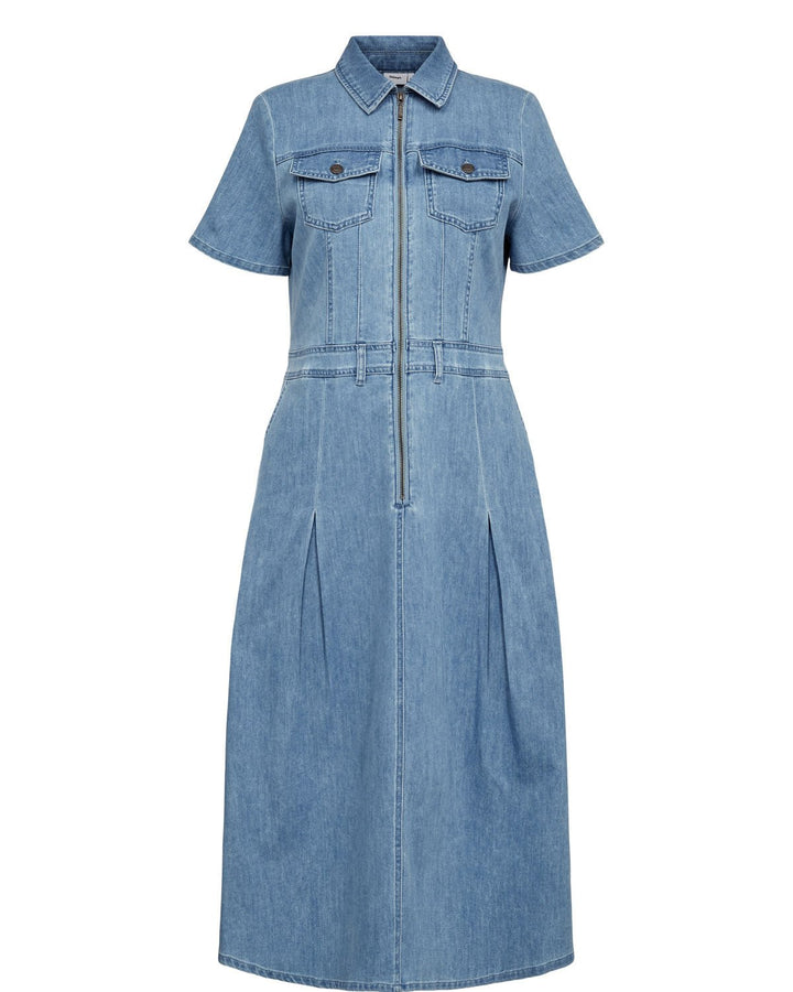 Nuirella kjole - lys blå denim - Many Colors