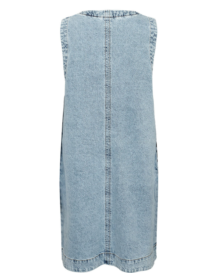 Nuirina kjole - lys steinvasket denim - Many Colors