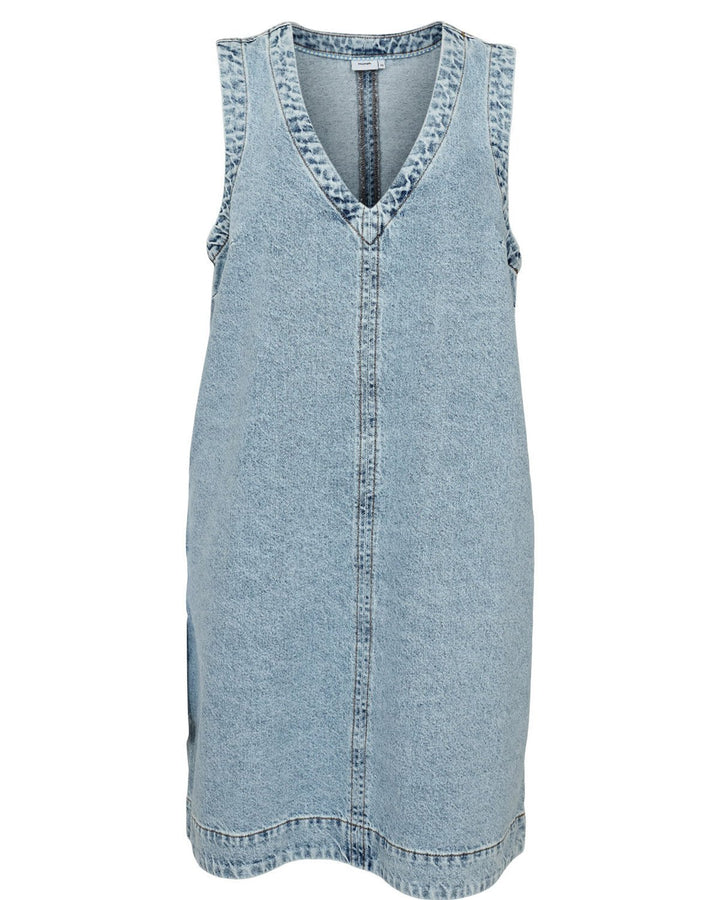 Nuirina kjole - lys steinvasket denim - Many Colors