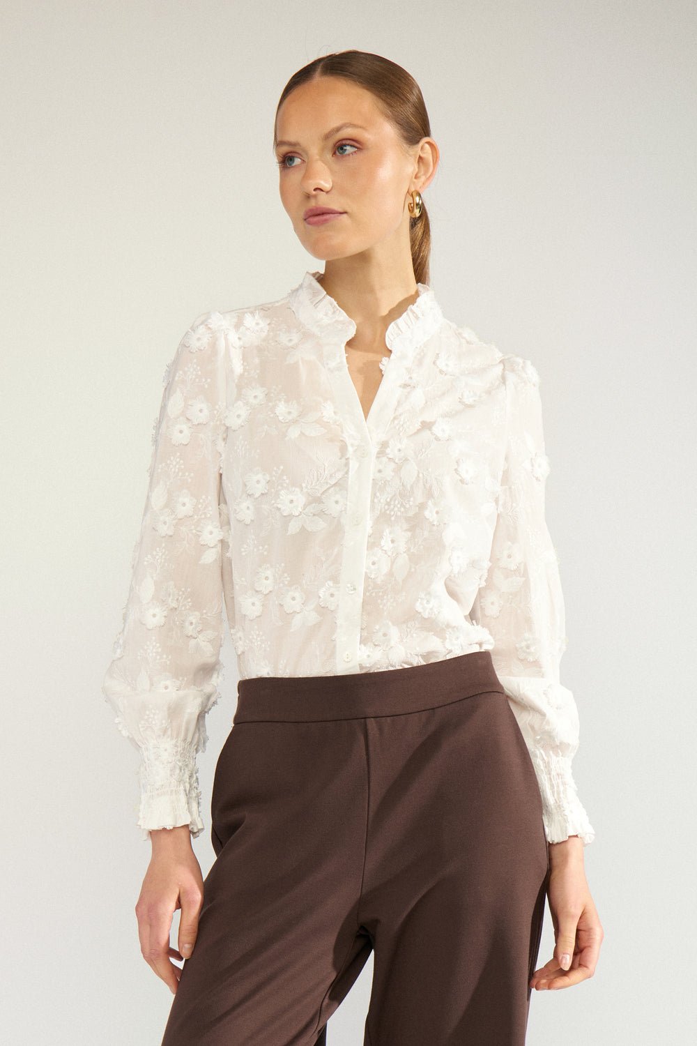 Nulena skjorte - bright white - Many Colors