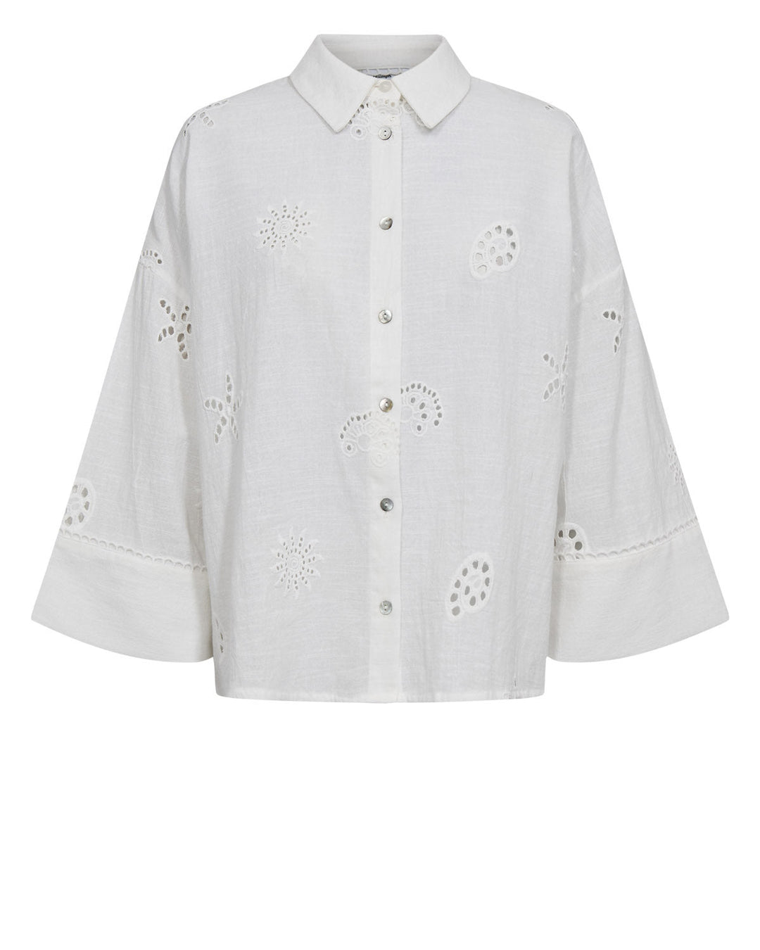 Numarielle ss skjorte - hvit - Many Colors