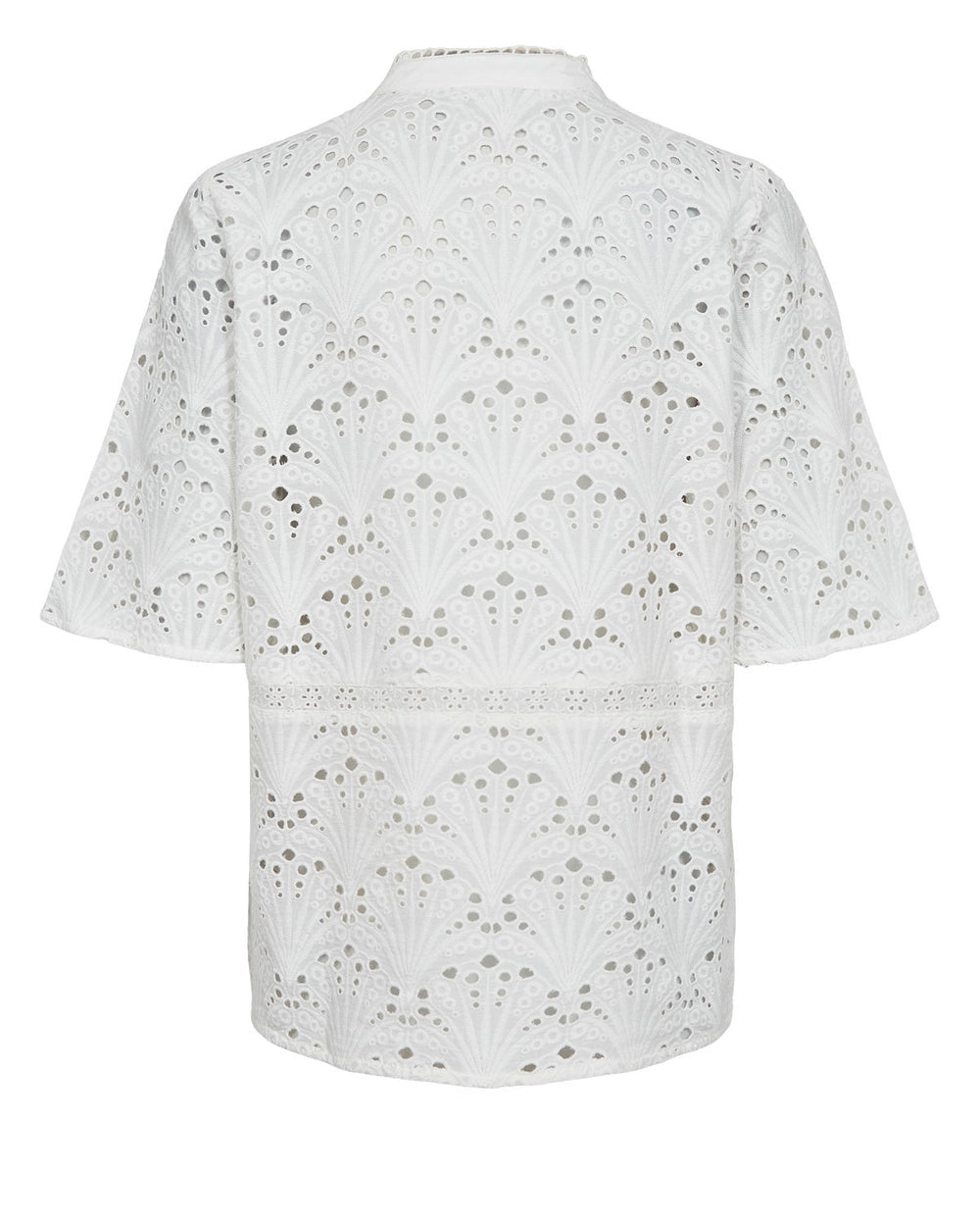 Numaya ss kort bluse - hvit - Many Colors
