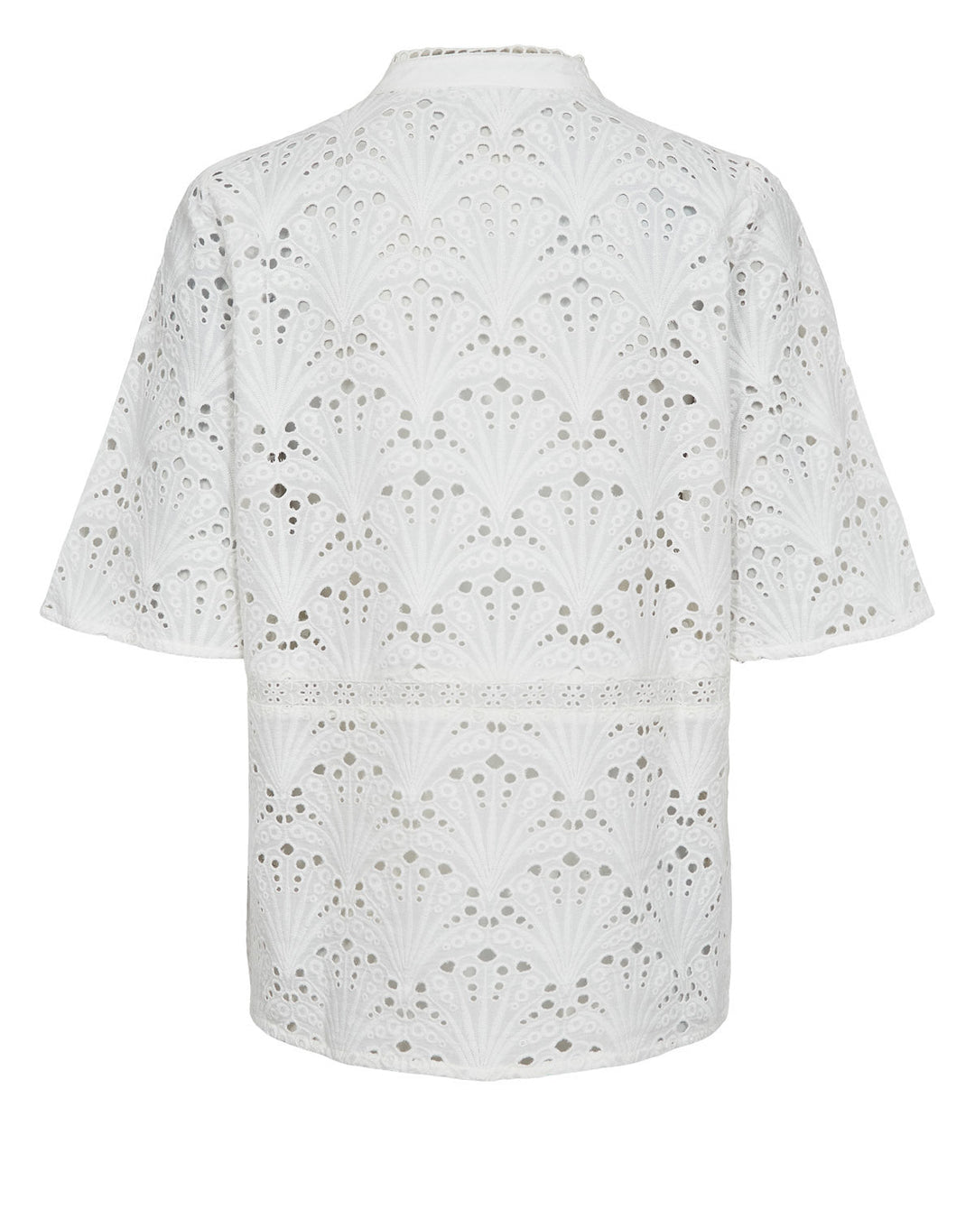 Numaya ss kort bluse - hvit - Many Colors
