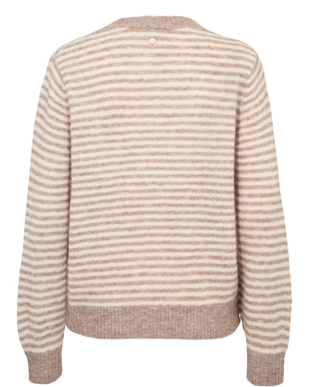 Nuriette mini stripe cardigan - taupe gray - Many Colors AS