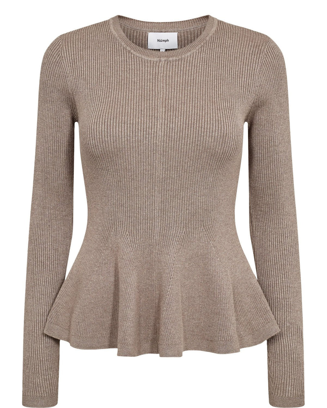 Nusira genser - dyp taupe melange - Many Colors