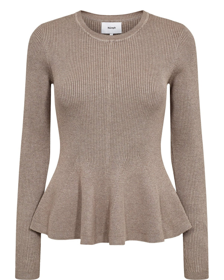 Nusira genser - dyp taupe melange - Many Colors