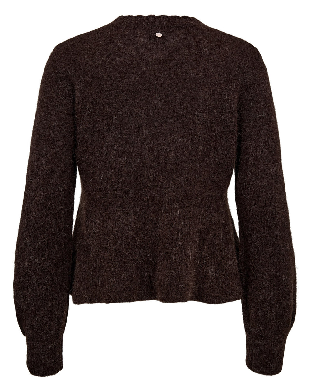Nusuri peplum genser - black coffee - Many Colors