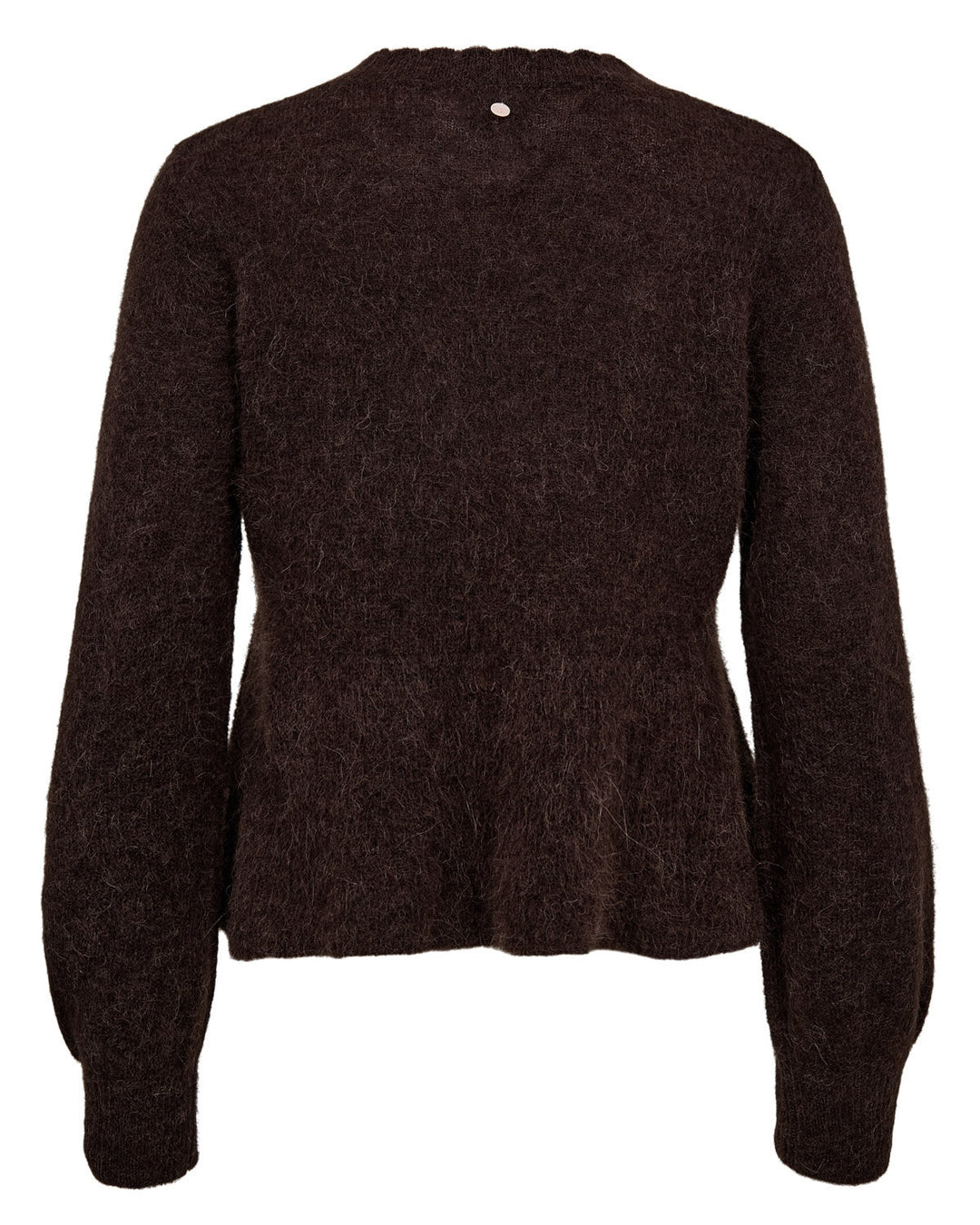 Nusuri peplum genser - black coffee - Many Colors