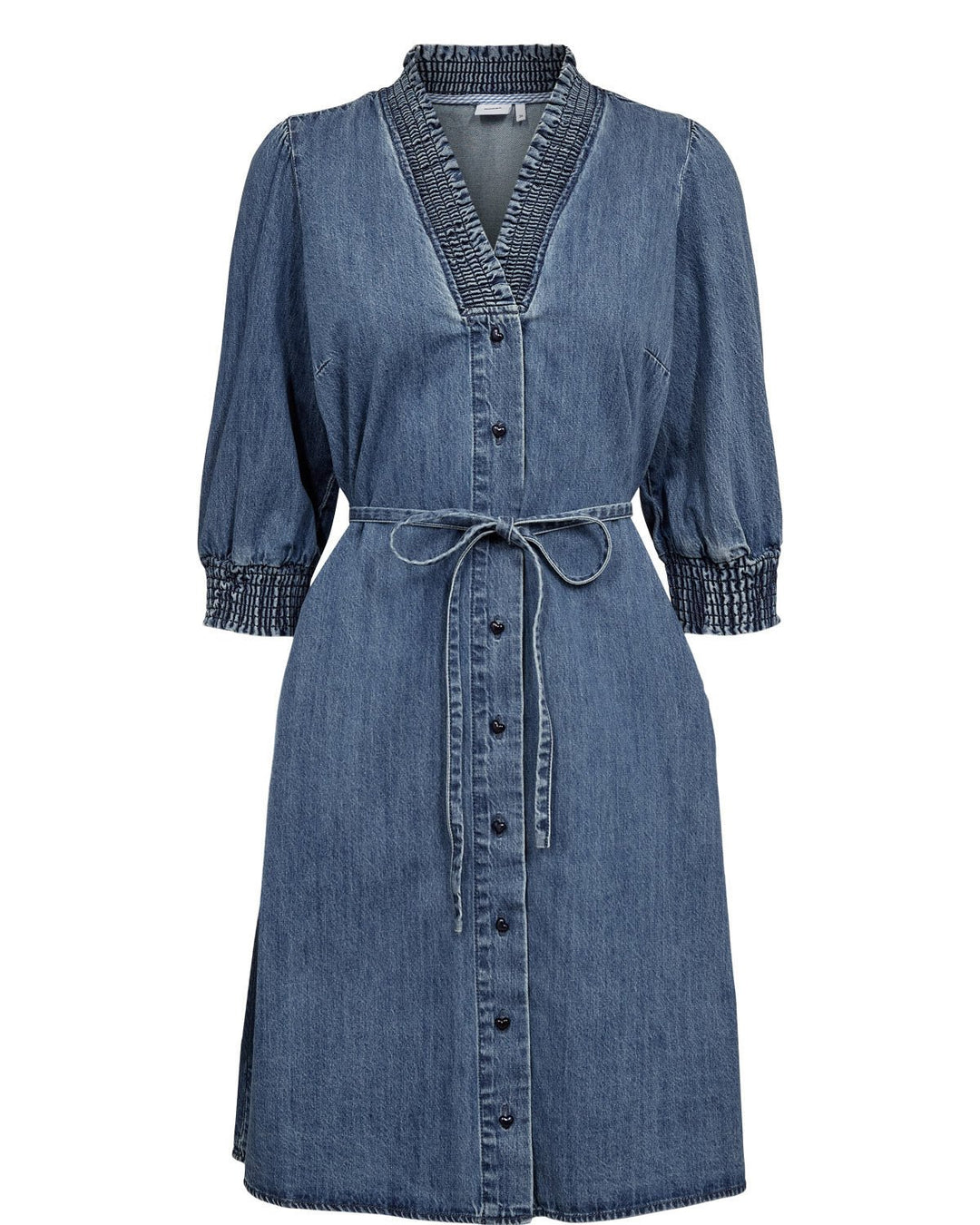 Nuzandie kjole - medium blå denim - Many Colors