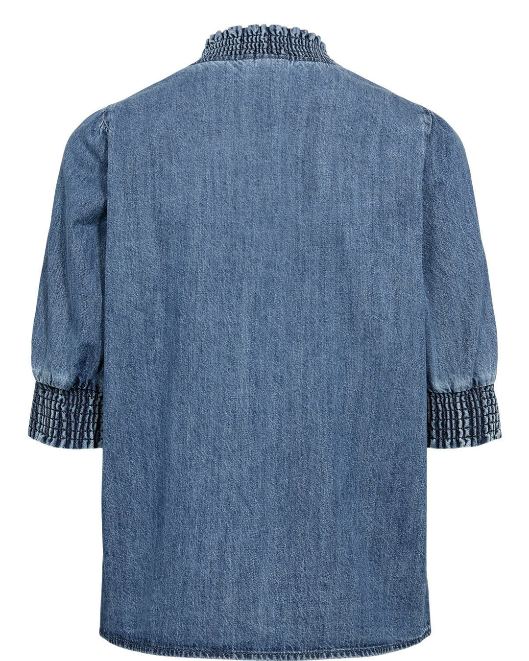 Nuzandie skjorte - medium blå denim - Many Colors