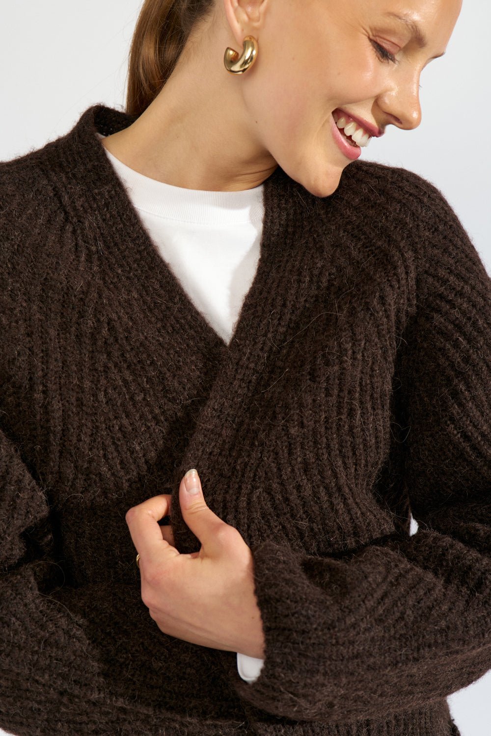 Nuzindi lang cardigan - black coffee - Many Colors