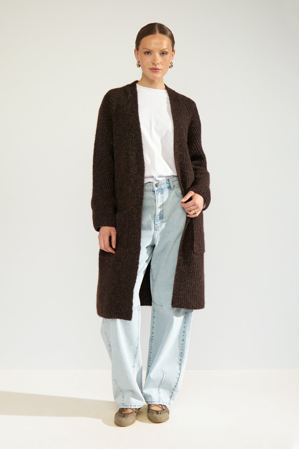 Nuzindi lang cardigan - black coffee - Many Colors