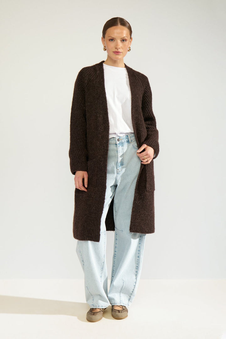 Nuzindi lang cardigan - black coffee - Many Colors