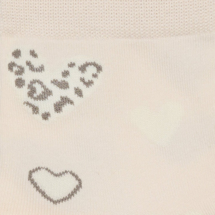 Nya strømper - beige hjerter - Many Colors