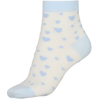 Nya strømper - blå hjerter - Many Colors