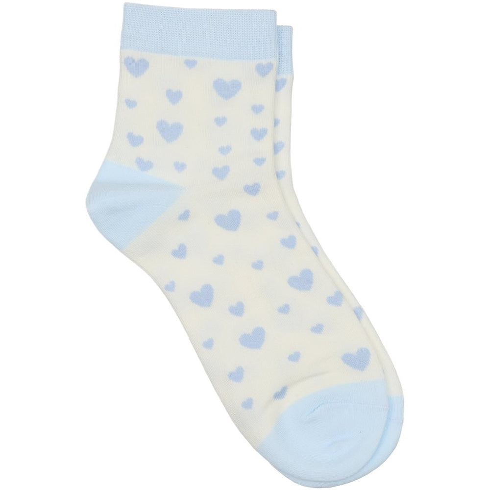 Nya strømper - blå hjerter - Many Colors