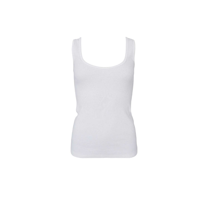 Vibs rib tank topp - off white