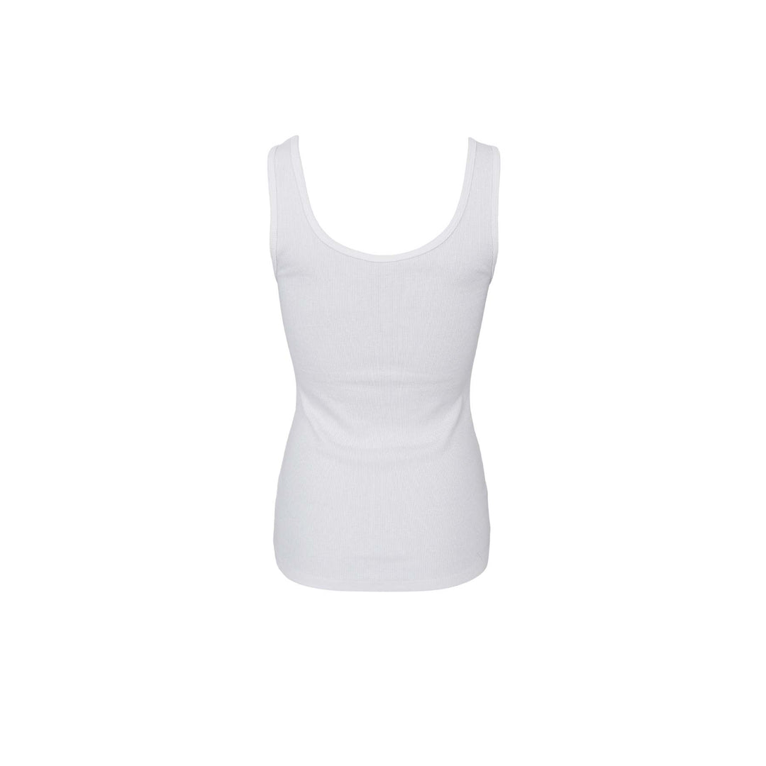 Vibs rib tank topp - off white