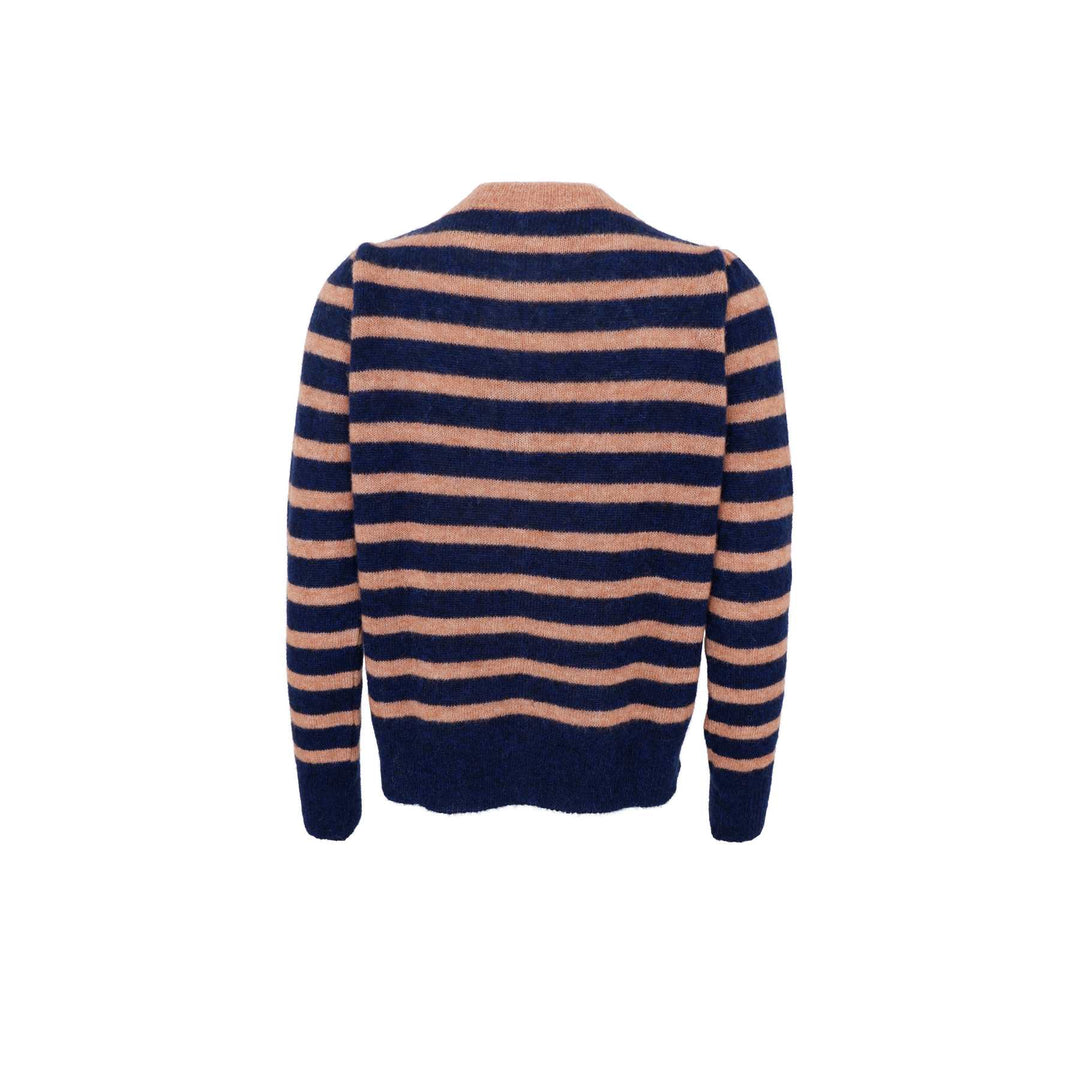 Dell puff cardigan - navy