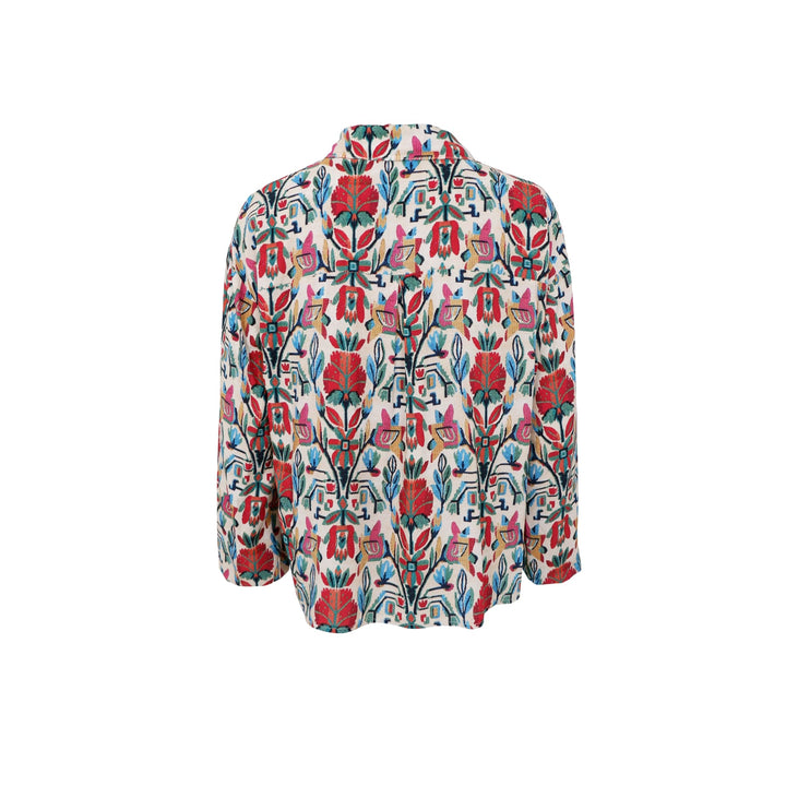 Pannama skjorte - botanic rød - Many Colors