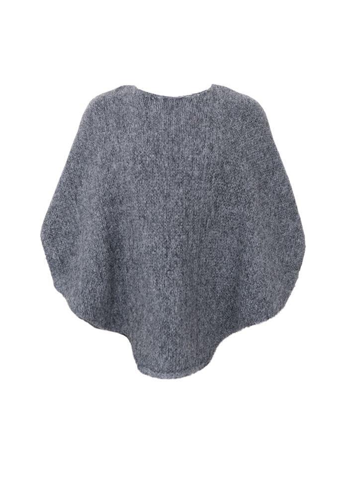 Penny poncho - grå - onesize - Many Colors