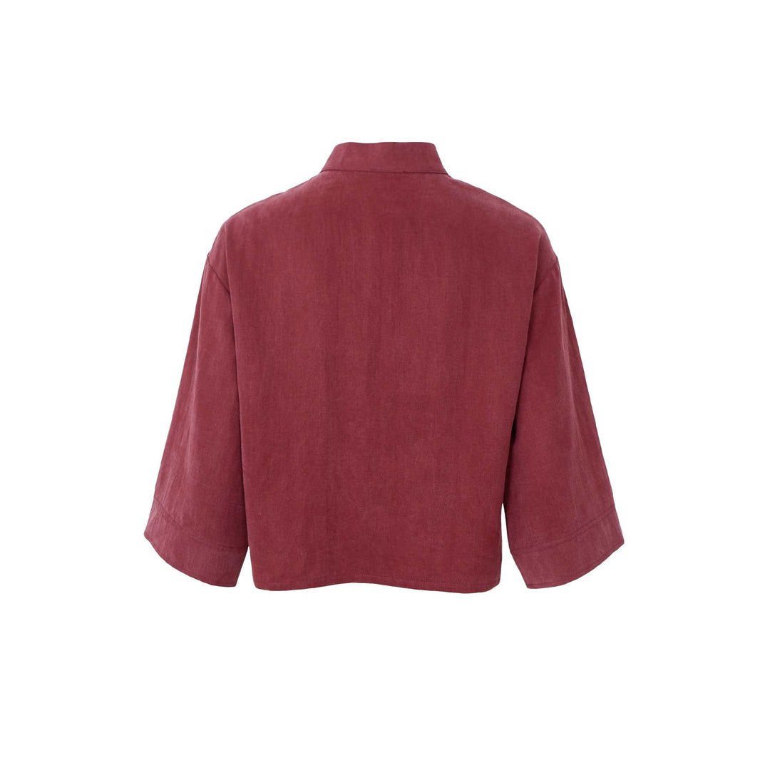 Moon skjorte bluse - plum