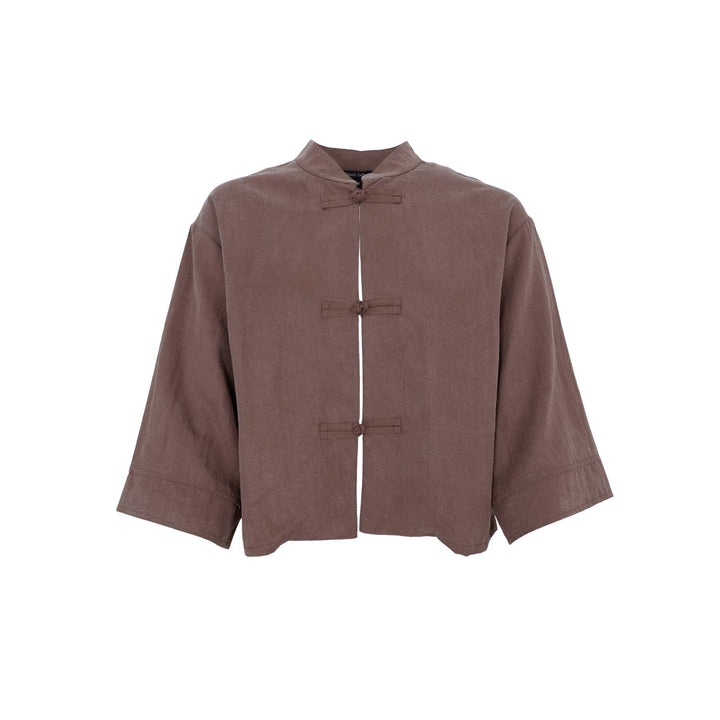 Moon skjorte bluse - coffee