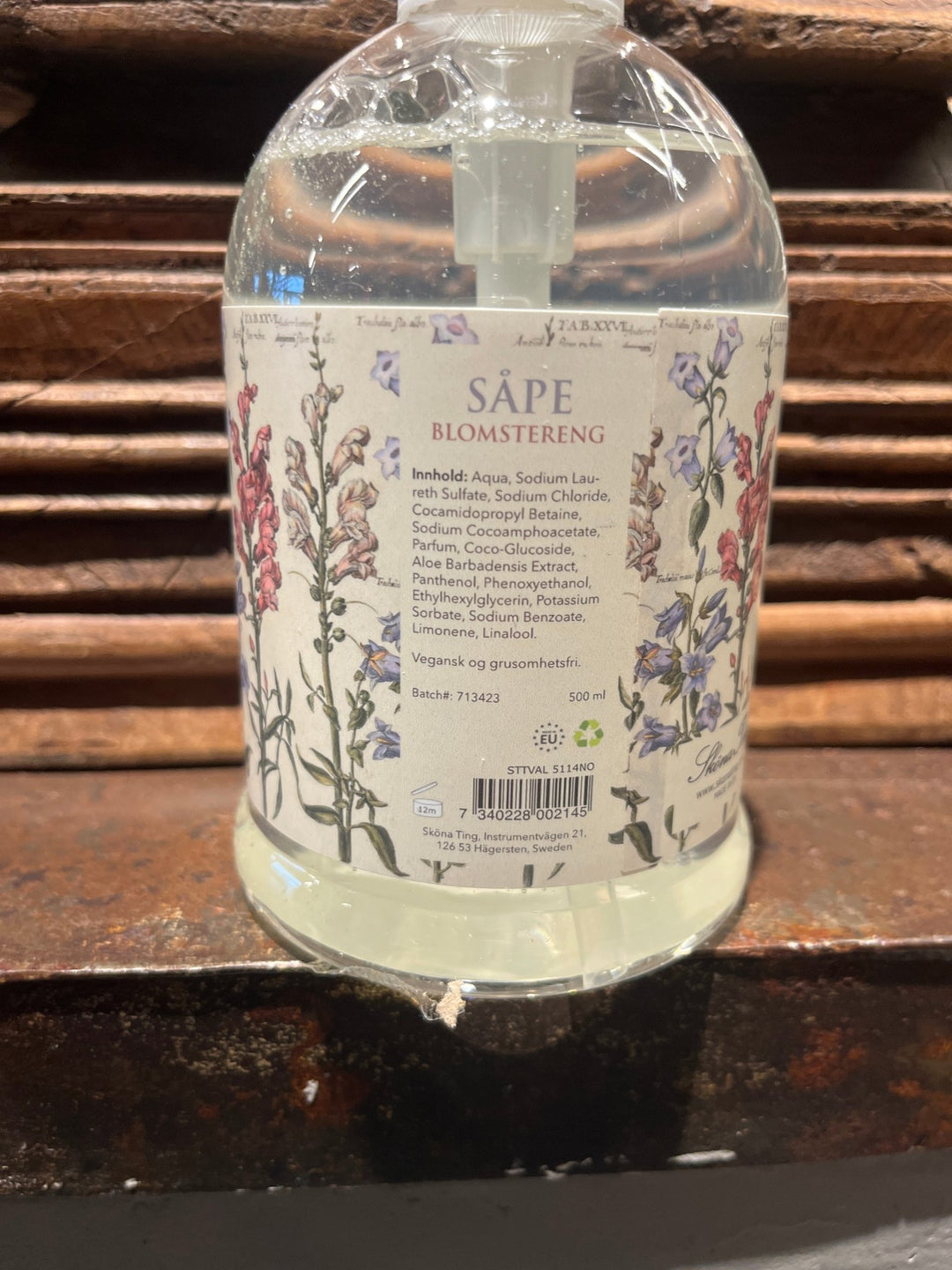 Pumesåpe, 500 ml - Blomstereng / Blå blomster - Many Colors