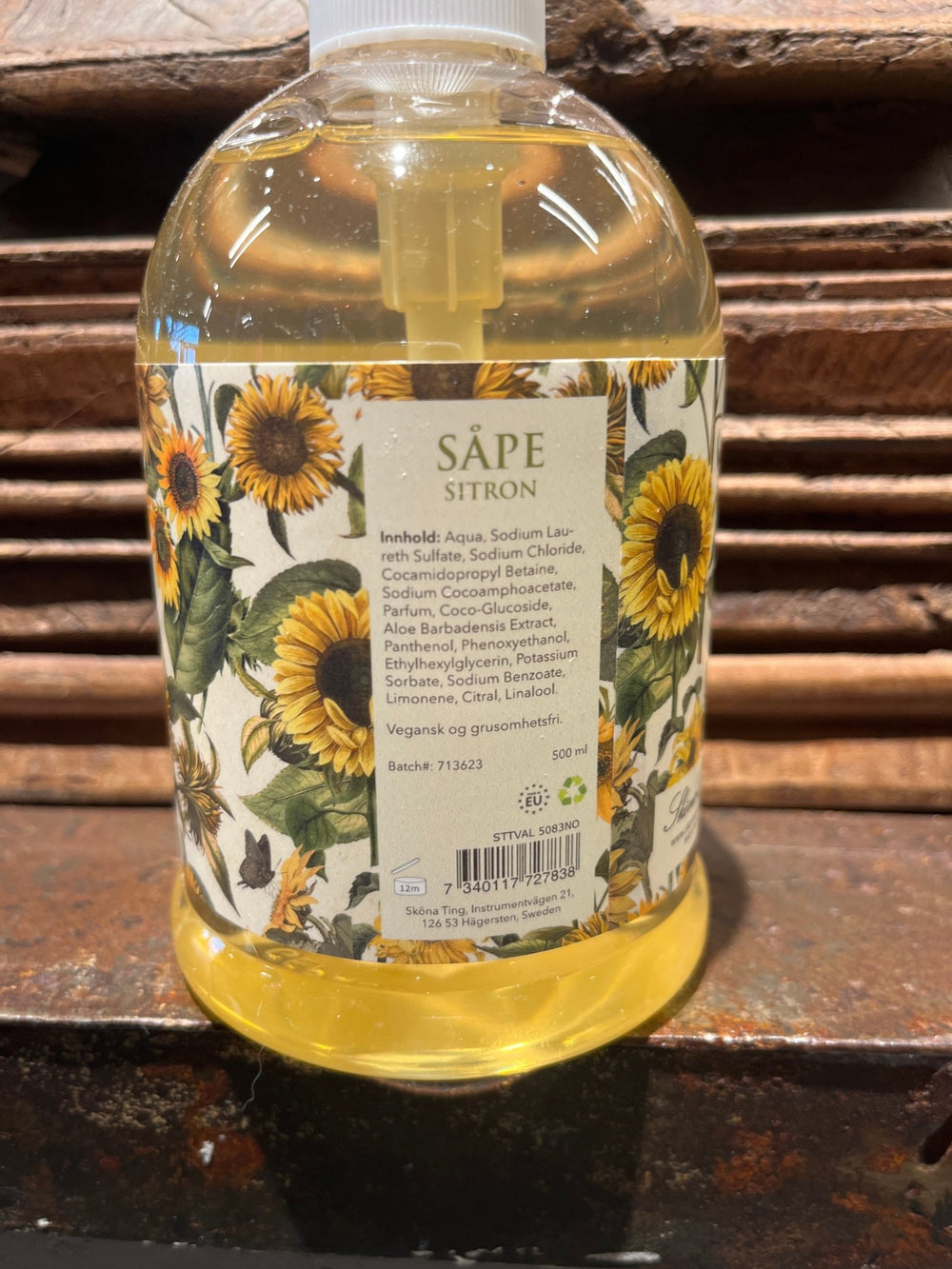 Pumesåpe, 500 ml - Citron / Solsikker - Many Colors