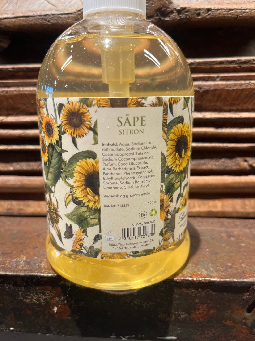 Pumesåpe, 500 ml - Citron / Solsikker - Many Colors