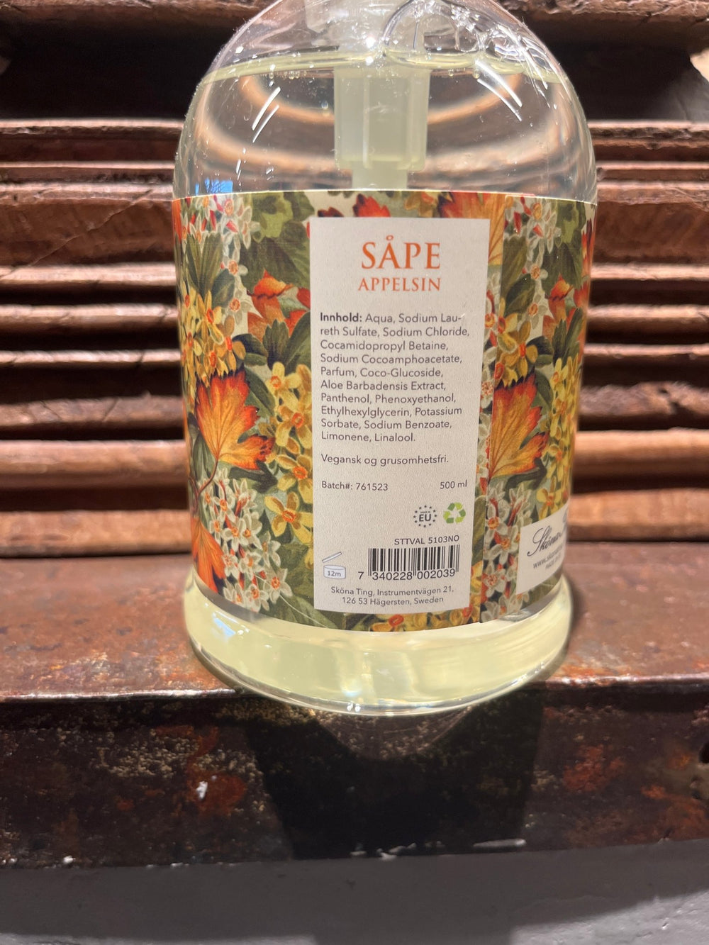 Pumpesåpe, 500 ml - Appelsin / Høstvekster - løv - Many Colors