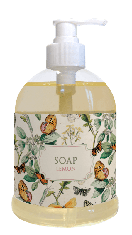 Pumpesåpe, 500 ml - Citron / Sommerfugler - Many Colors