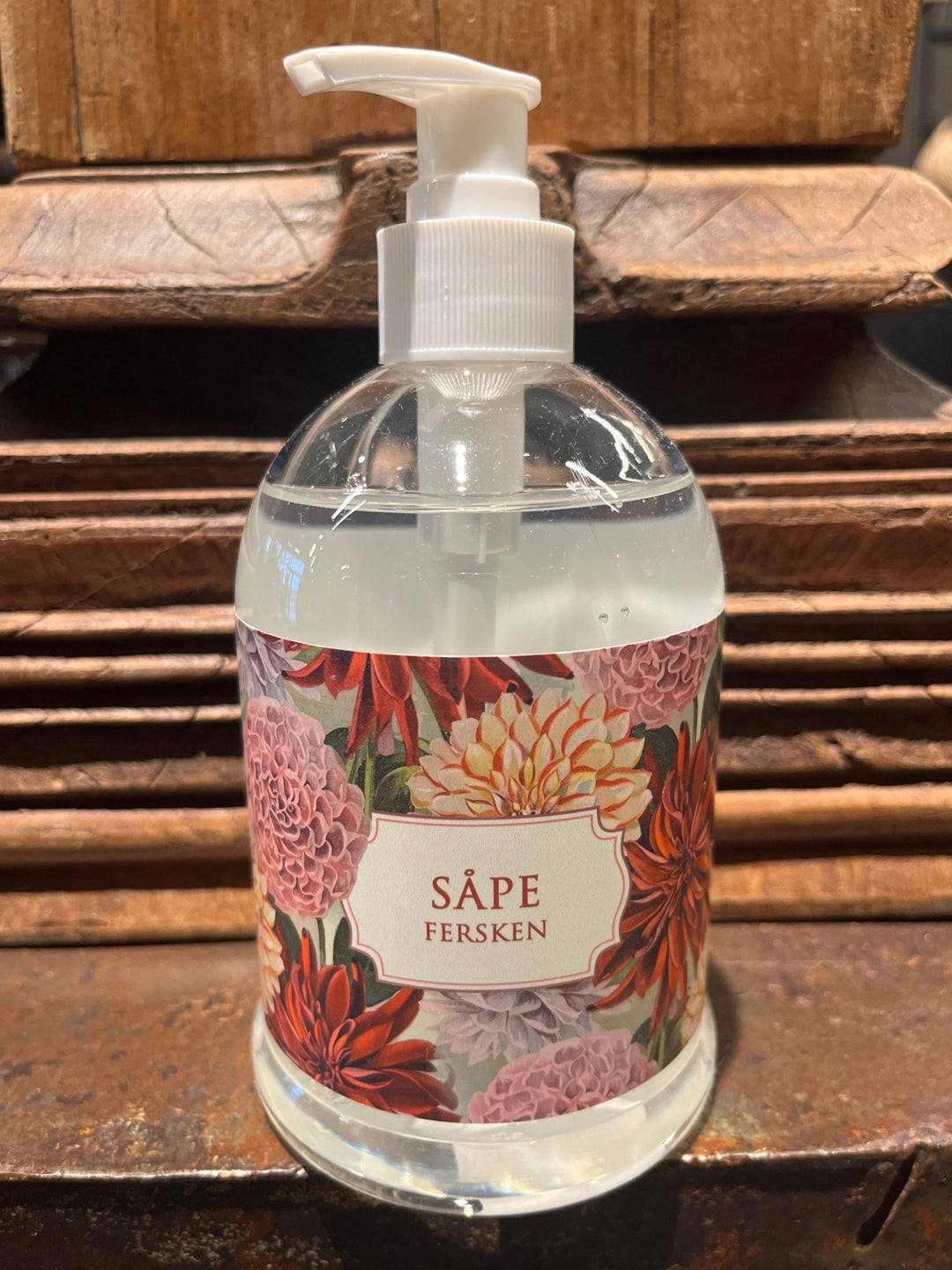 Pumpesåpe, 500 ml - fersken / Georginer - Many Colors