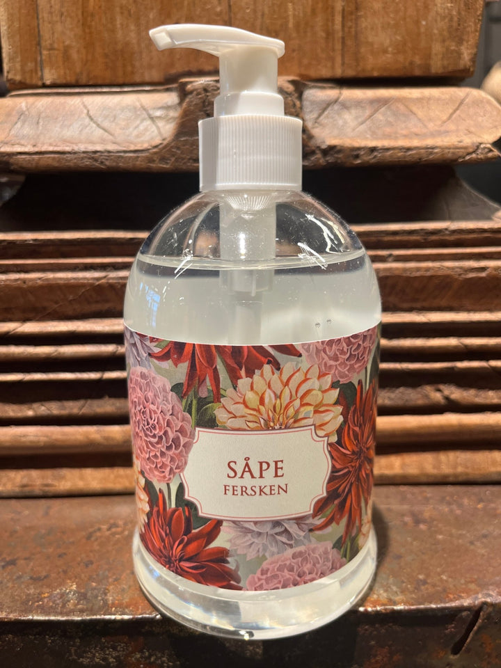 Pumpesåpe, 500 ml - fersken / Georginer - Many Colors