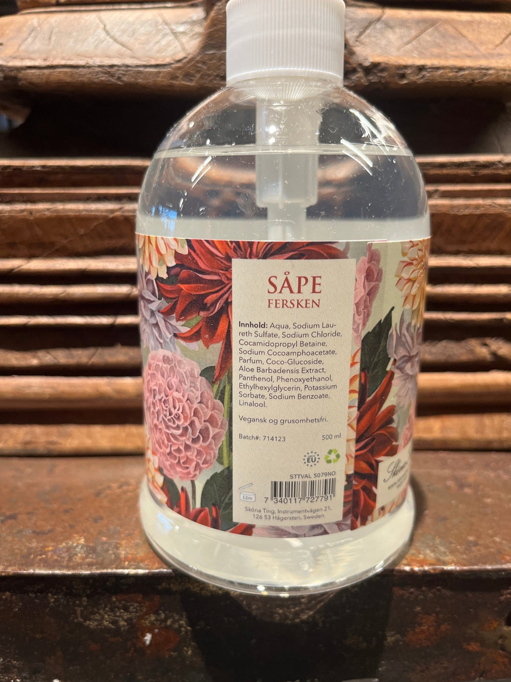 Pumpesåpe, 500 ml - fersken / Georginer - Many Colors