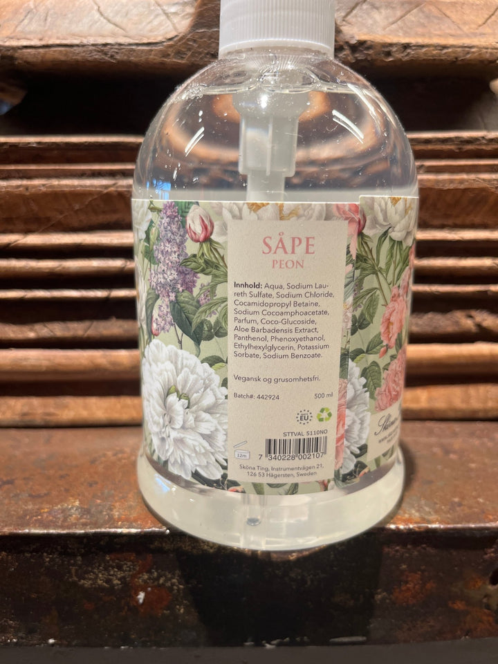 Pumpesåpe, 500 ml - Pion / Pioner & roser - Many Colors