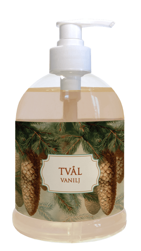 Pumpesåpe, 500 ml - Vanilje/ Vinterskog - kongler - Many Colors