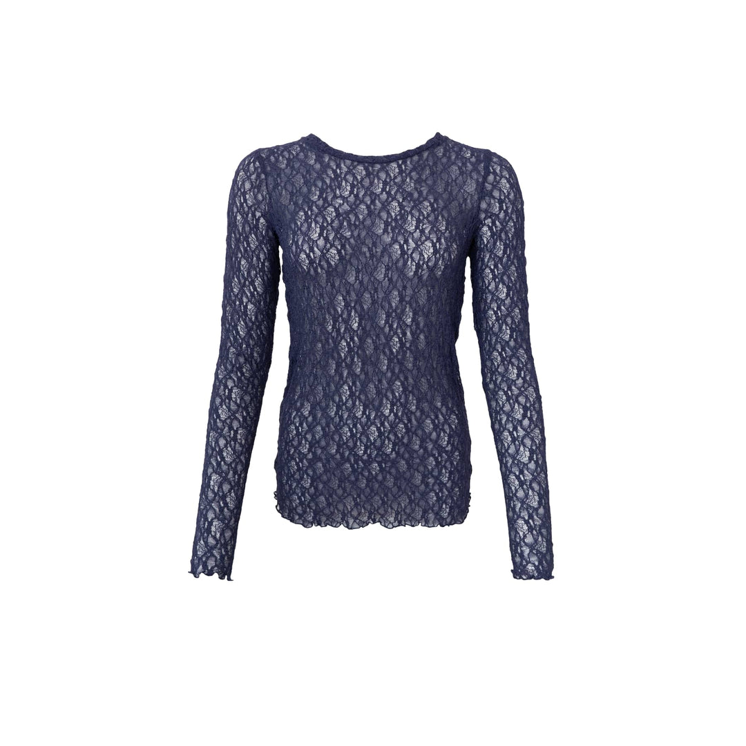 Cecily lace bluse - navy