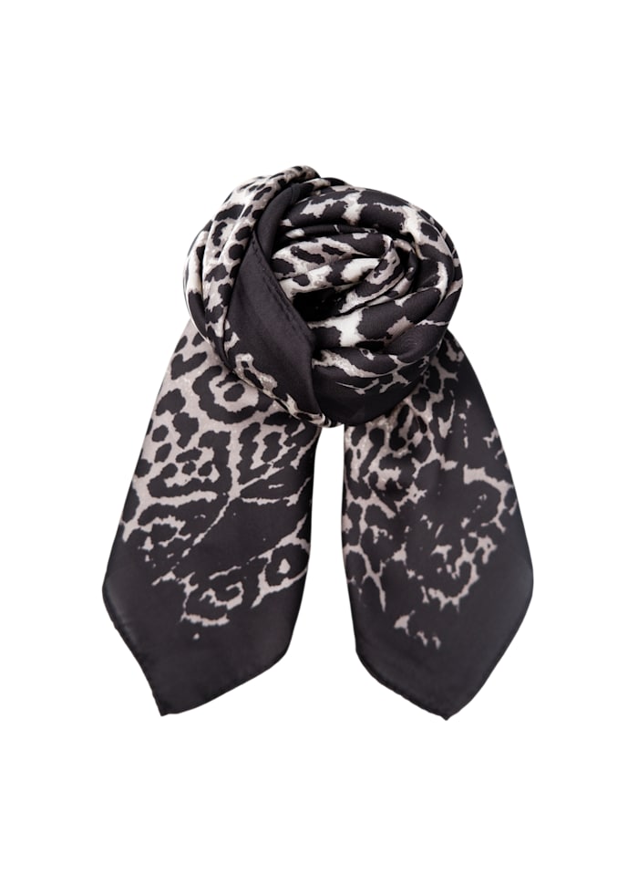 Rani leo mini skjerf - grå/svart - Many Colors