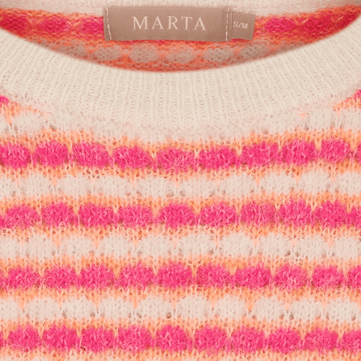 Regitze strikk - fuxia/orange - Many Colors