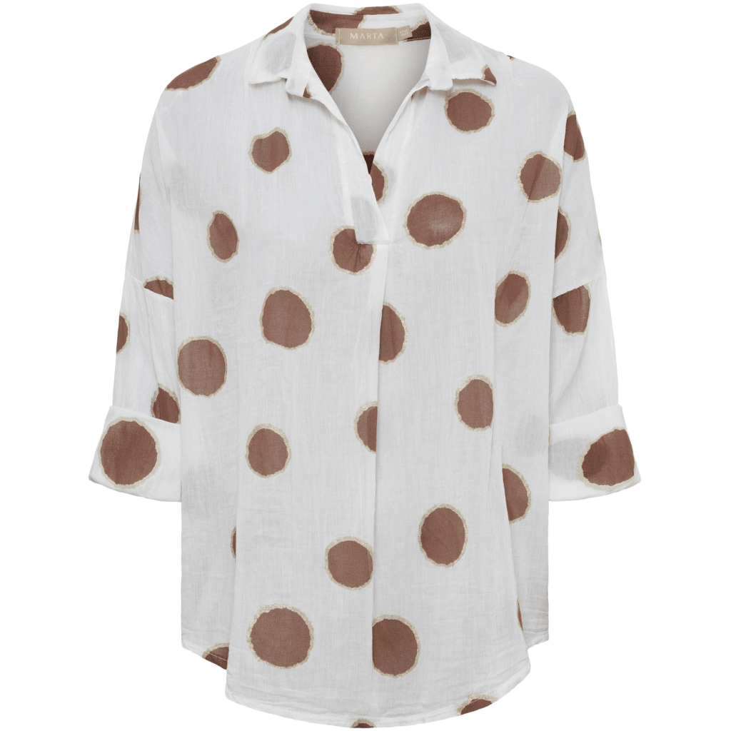 Riva bluse - brun - Many Colors