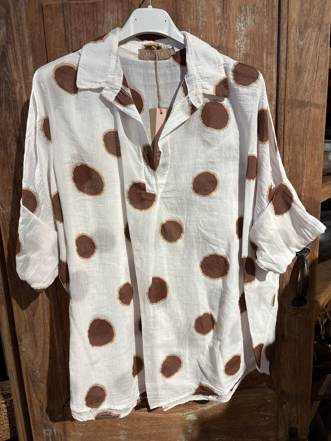 Riva bluse - brun - Many Colors