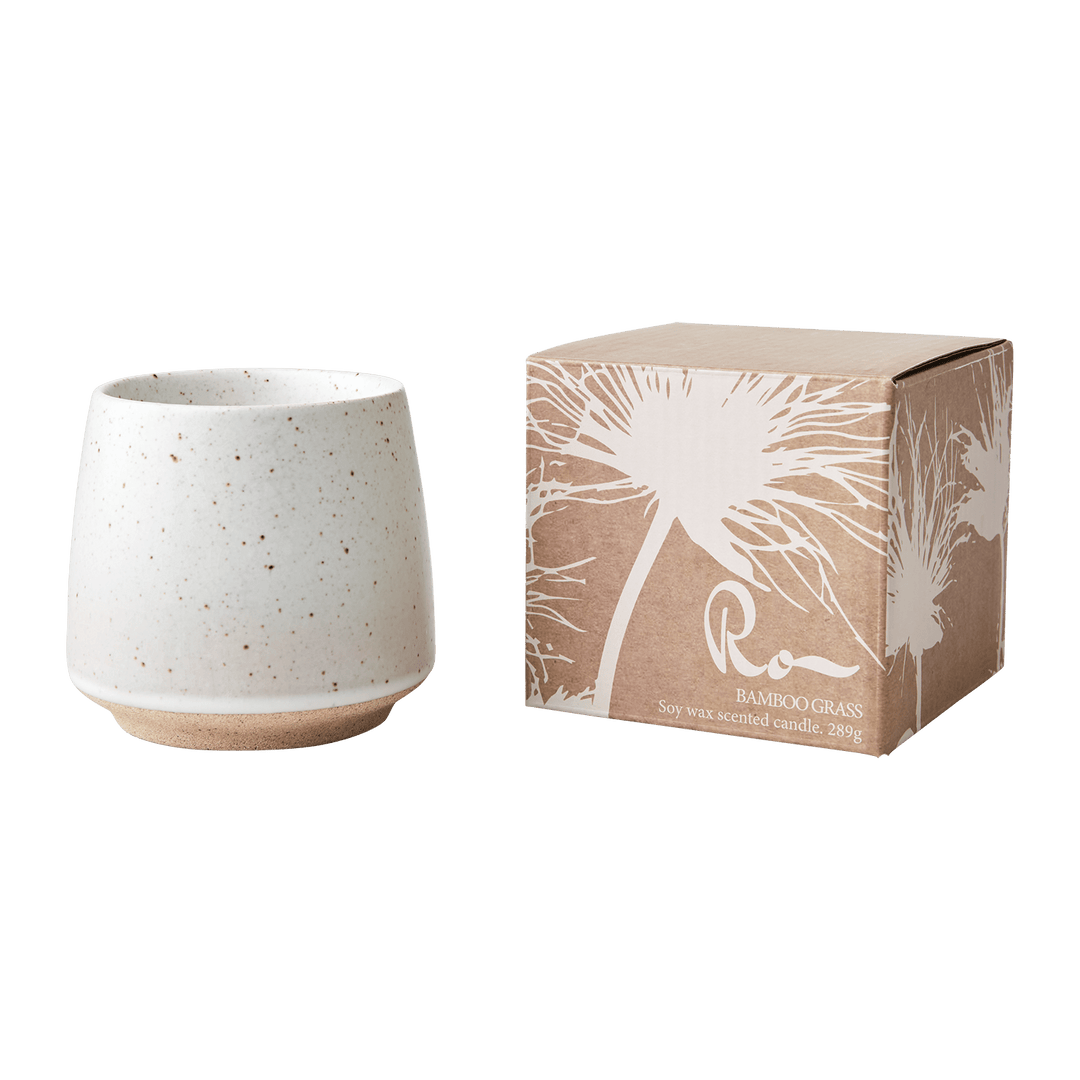 RO duftende stearinlys Bamboo grass, hvit - Many Colors