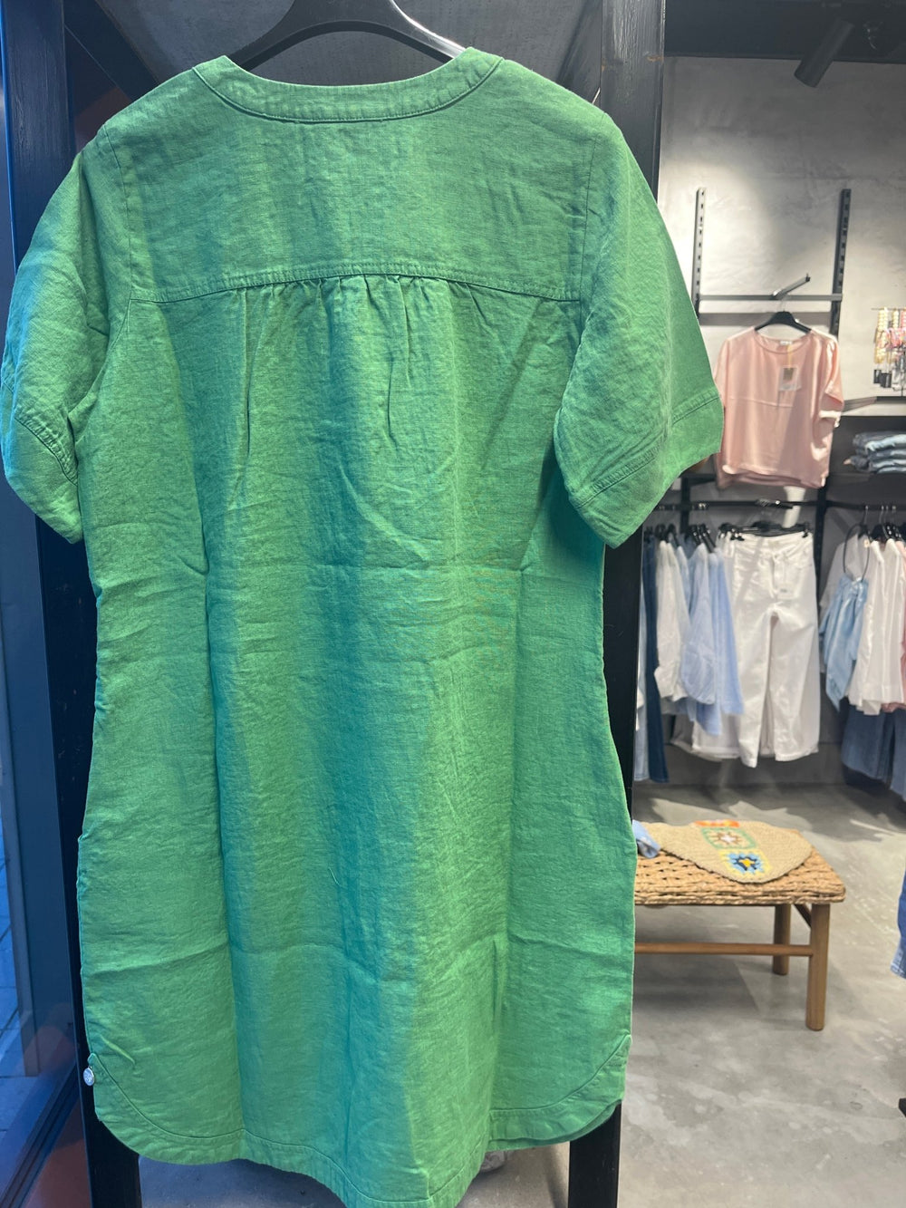 Solberg kjole i 100% lin - grønn - Makeløs - Many Colors