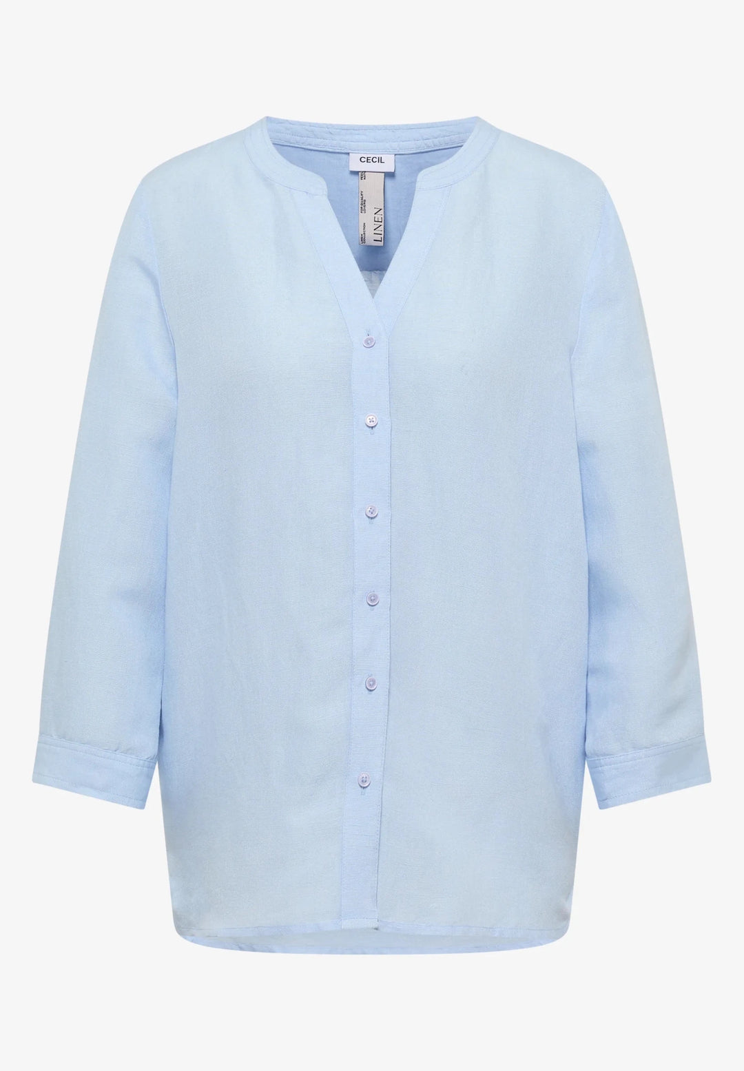 Solid bluse - lys blå - Many Colors