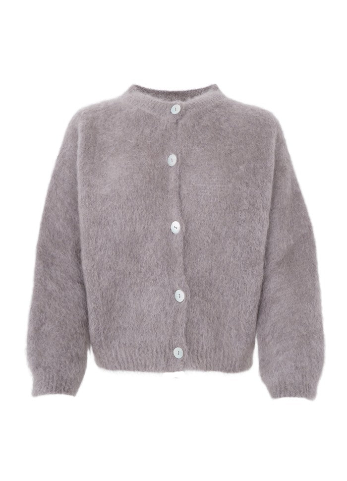 Bjoerk strikket cardigan - taupe